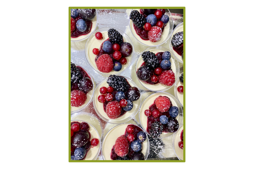 Catering spread for a private gathering